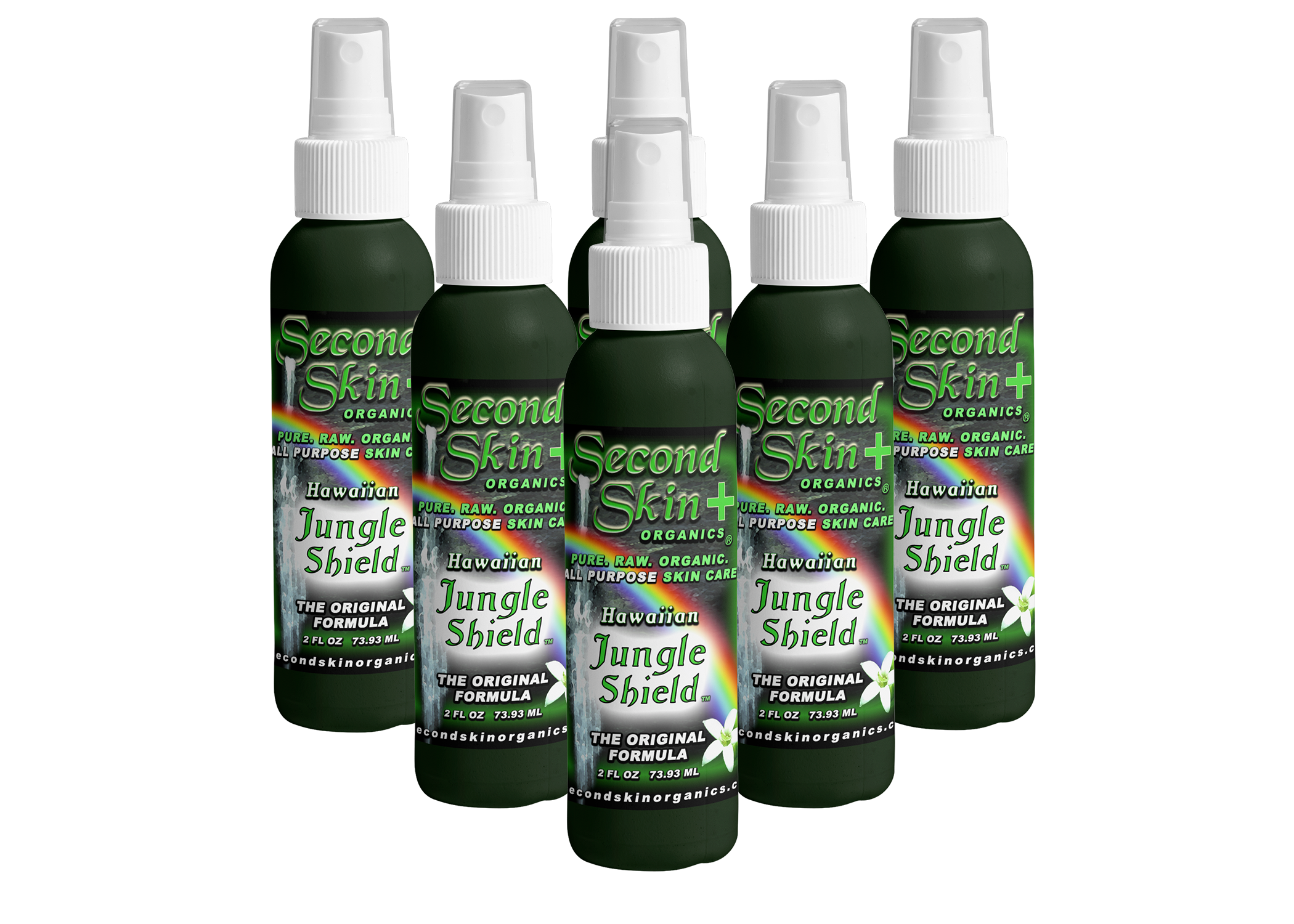 Hawaiian Jungle Shield - 6 Pack of 2oz. Spray – Second Skin Organics™